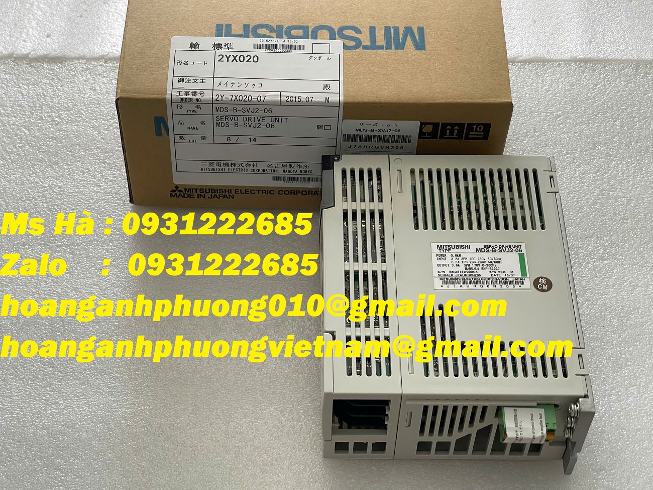 Bộ điều khiển servo 600W nhỏ gọn MDS-B-SVJ2-06 mitsubishi